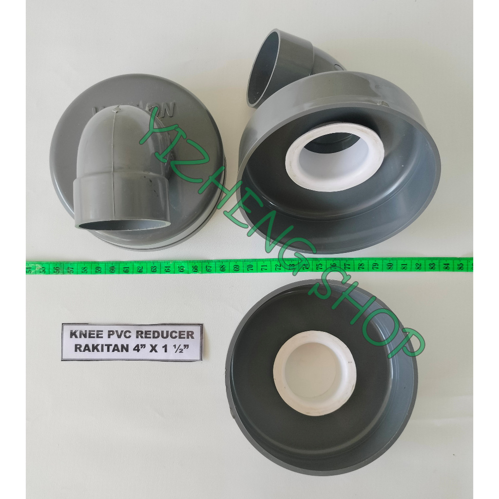 KNEE REDUCER 4 X 1.5 INCH PVC RAKITAN