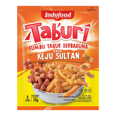 Indofood Taburi Bumbu Kentang Goreng Rasa Keju Sultan / Barbekiu / Pedas Sachet