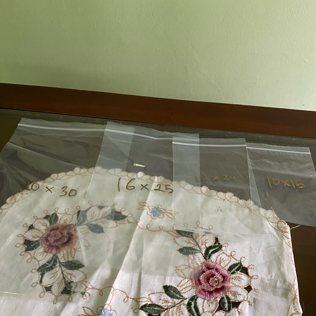 Plastik Klip Bening Plastik Ziplock Plastik Pon Handle Klip Zipper Tebal 40-45 Micron Ukuran 12x20 1