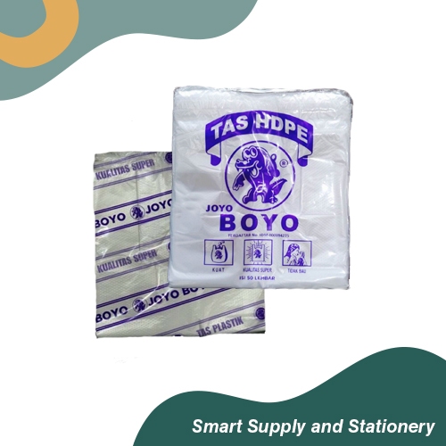 Plastik Kresek Embos Putih Bening Transparan Isi 50 Merk Joyo Boyo