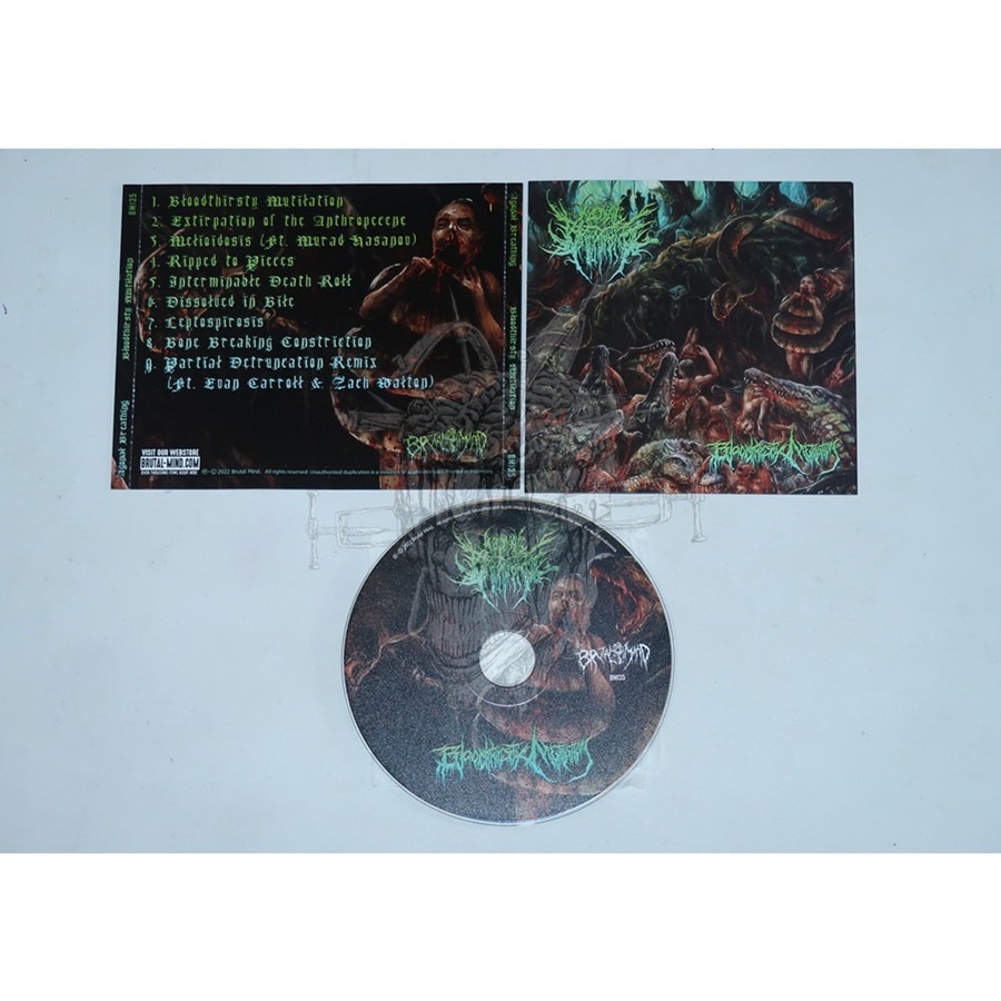 CD - AGONAL BREATHING - BloodthirstyMutilation / CD MUSIK BAND METAL ORIGINAL / BRUTAL DEATH METAL /