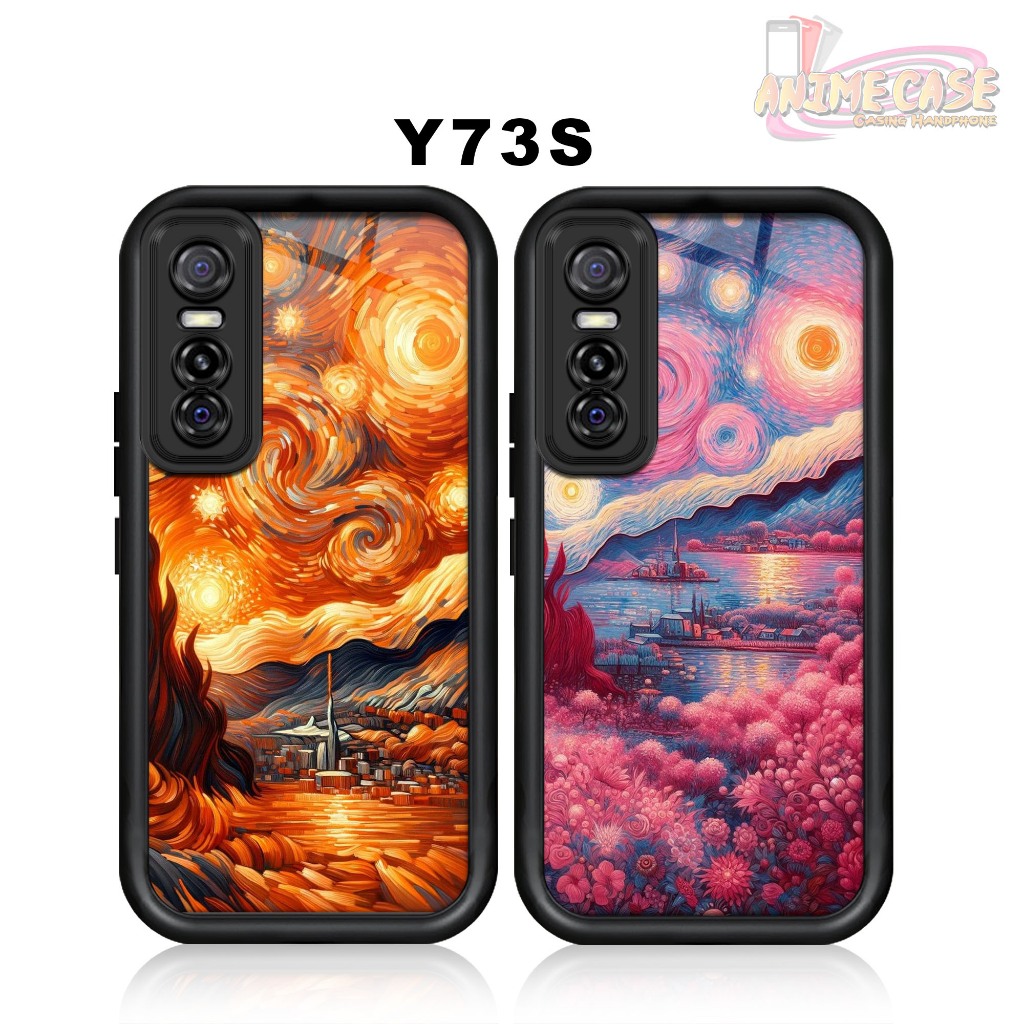 Softcase glossy VIVO Y73S 5G Casing Case Hp Silikon Protek kamera VANGOGH