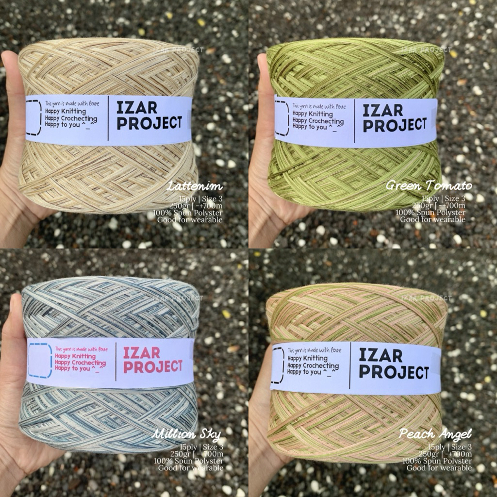 Mix Yarn 15 Ply 100% Spun Polyester Wearable