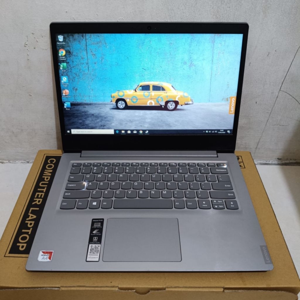 Laptop Lenovo Ideapad S145, - Processor : AMD A4 - 9125, ( Gen 7 )- VGA : AMD Radeon R3 Graphics- Ra