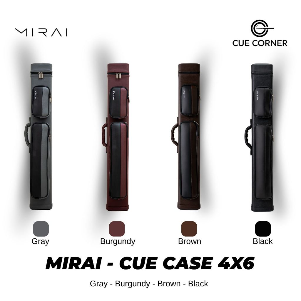 Mirai - Cue Case 4x6 - Tas Stik Billiard Premium