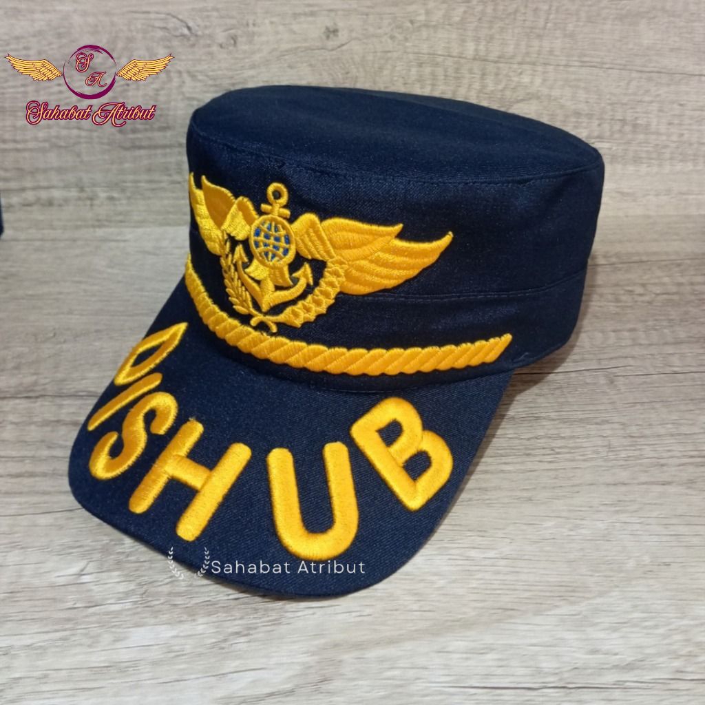 TOPI DISHUB GOL 3 FREE NAMA - TOPI KOMANDO DISHUB GOL 3A - 3D - TOPI DISHUB WING LIS DISHUB