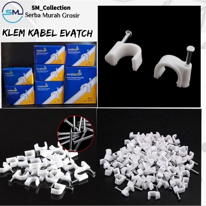 klem kabel/klem paku beton/klip penjepit kabel/klem kabel EVATECH