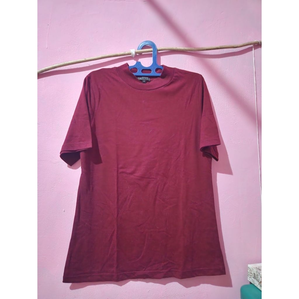 PRELOVED KAOS MAROON TOLLIVER WOMEN