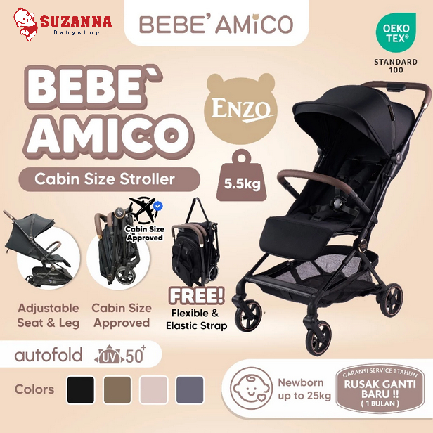 Bebe Amico Enzo Stroller Cabin Size / Stroller Baby