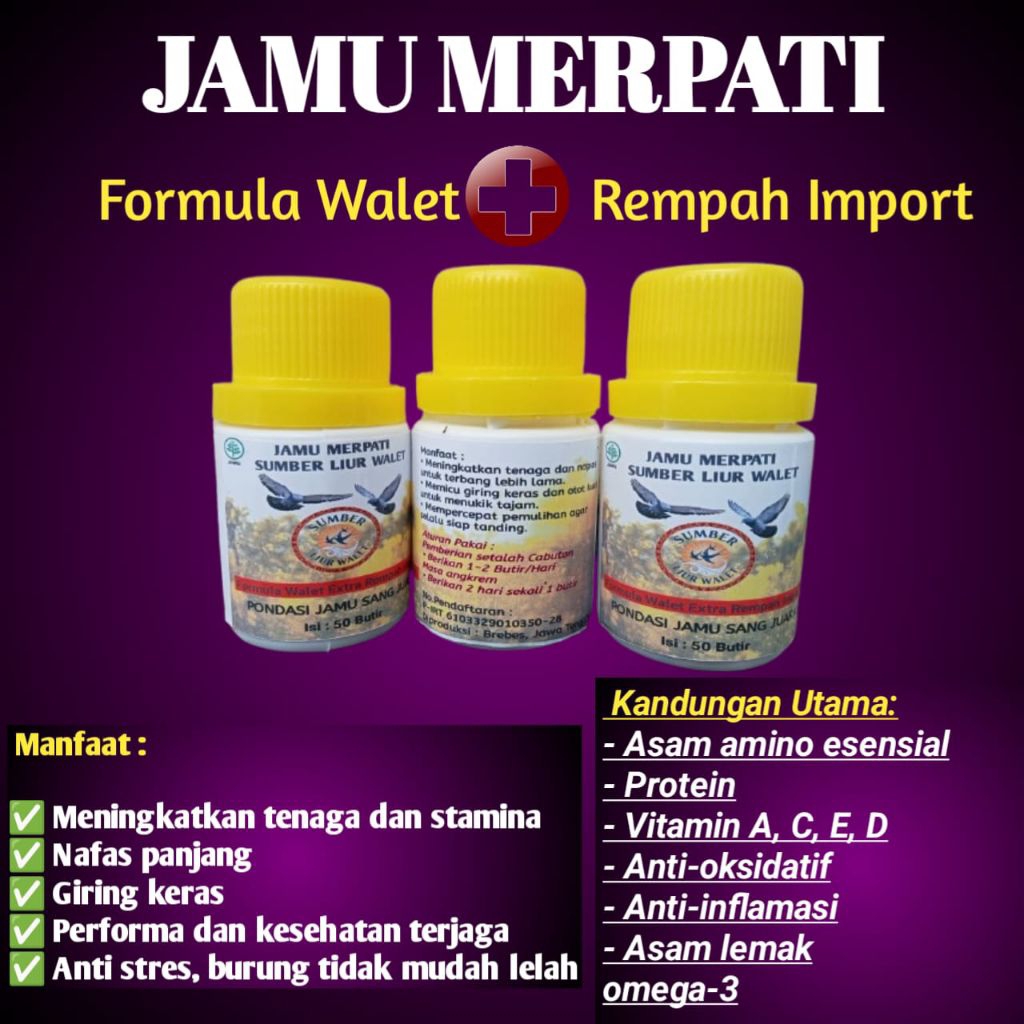 JAMU SUMBER LIUR WALET UNTUK MERPATI
