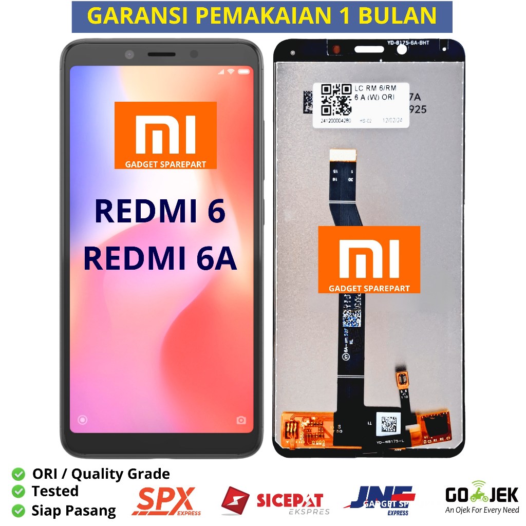 LCD XIAOMI REDMI 6A/REDMI 6 + THOUCSCREEN ORIGINAL
