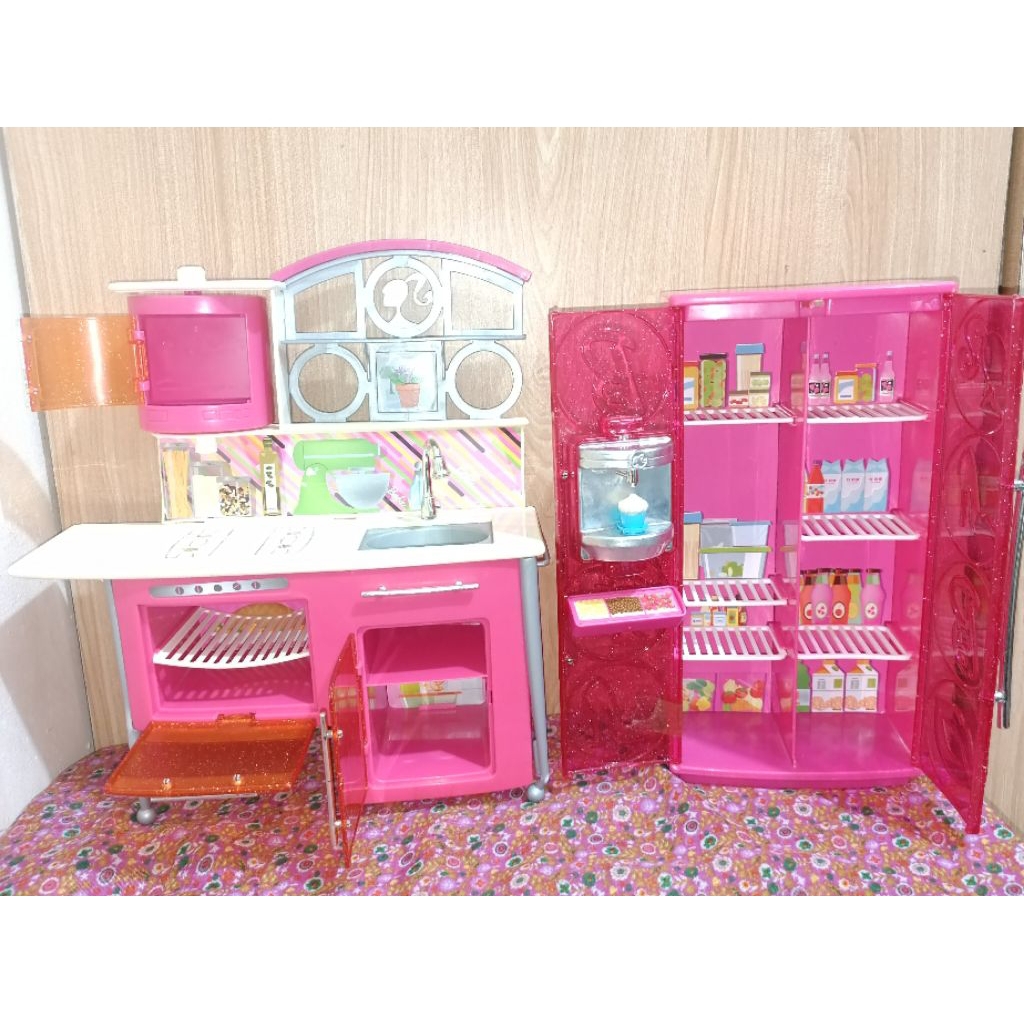 Kulkas Dan Meja Dapur Barbie K. 260218