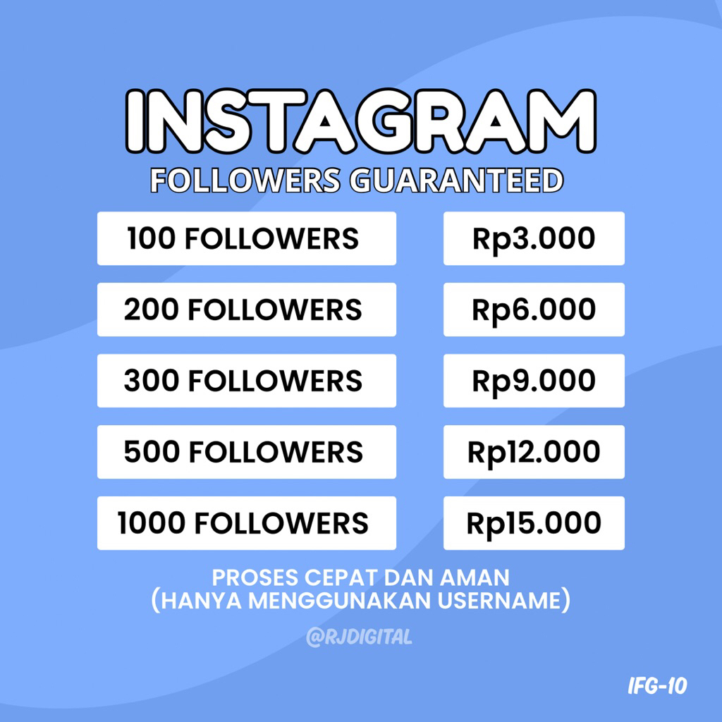 1K INSTAGRAM FOLLOWERS WORLDWIDE BERGARANSI | INSTAGRAM FOLLOWERS NON DROP | INSTAGRAM FOLLOWERS HIG