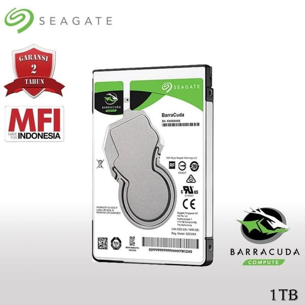 Seagate BarraCuda HDD / Hardisk Internal Laptop 1TB SATA 7200RPM MFI