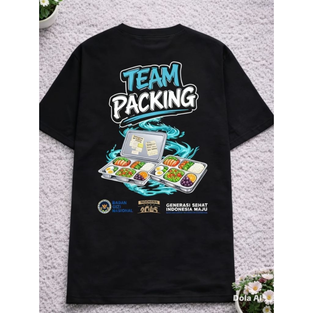 Kaos T shirt Team Packing