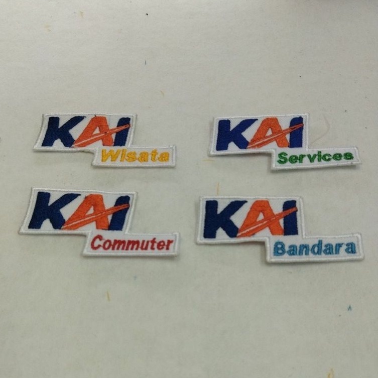 Logo Bordir Kai Wisata, Service, Computer, Bandara, Properti, logistik MERK PT KAI