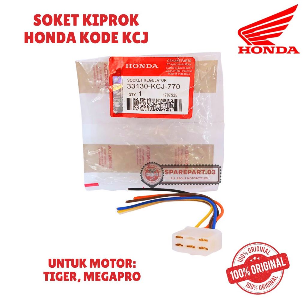 SOKET KIPROK ORIGINAL HONDA KODE KCJ, TIGER, MEGAPRO