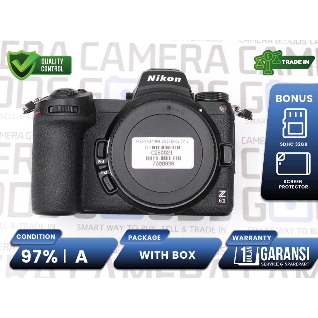Kamera Nikon Z6 II Full Frame Camera Digital Mirrorless Second Bekas Nikon Z6II