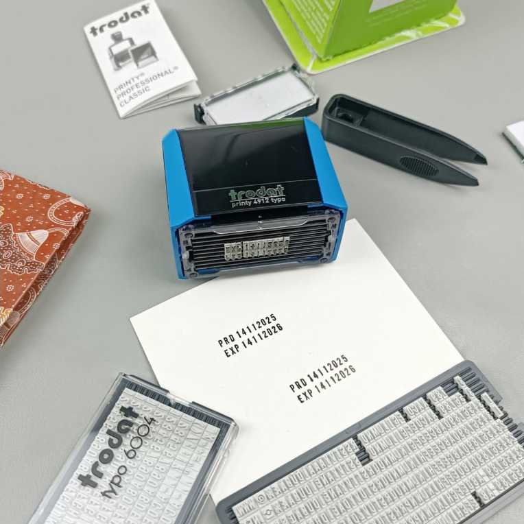 Jual Stempel Trodat Typo 4911 Stempel Angka Huruf Stempel Expired Kode Produksi