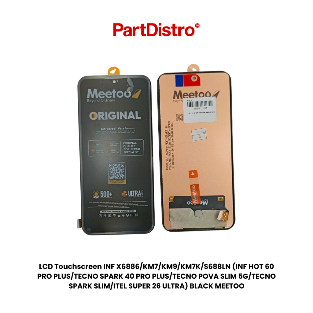 LCD Touchscreen INF X6886/KM7/KM9/KM7K/S688LN (INF HOT 60 PRO PLUS/TECNO SPARK 40 PRO PLUS/TECNO POV