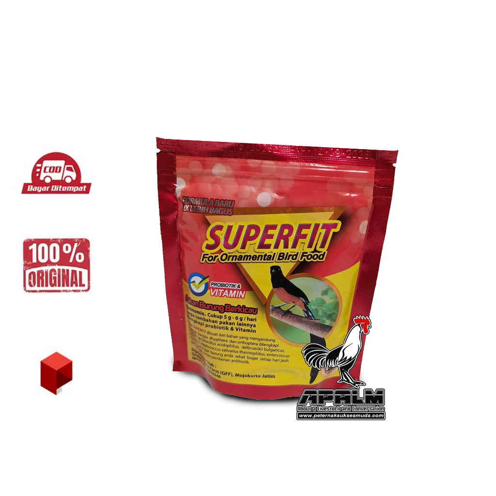 APALM Superfit Pakan Protein Tinggi Untuk Burung Murai Anis Kacer
