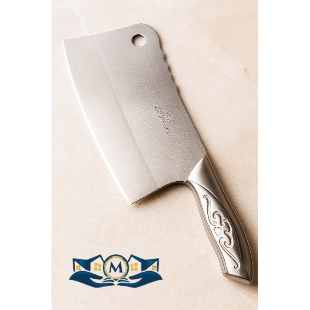 pisau daging stainless steel tebal tajam
