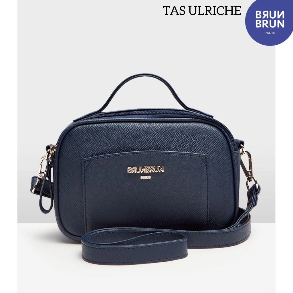 TAS ULRICHE BRUNBRUN BRUN PARIS PROMO TAS SELEMPANG NAVY WANITA