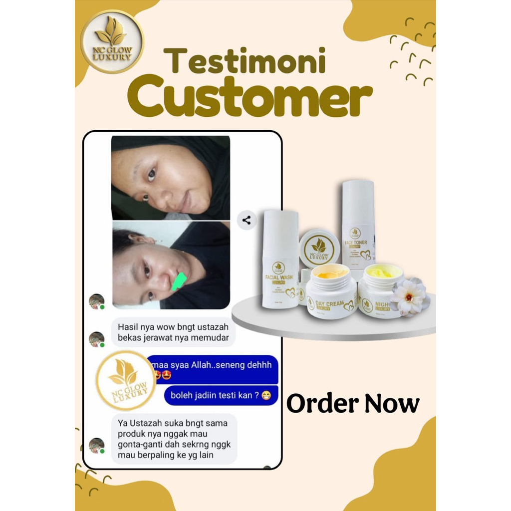 NC GLOW LUXURY BEBASKAN WAJAH DRI FLEK DAN KUSAM
