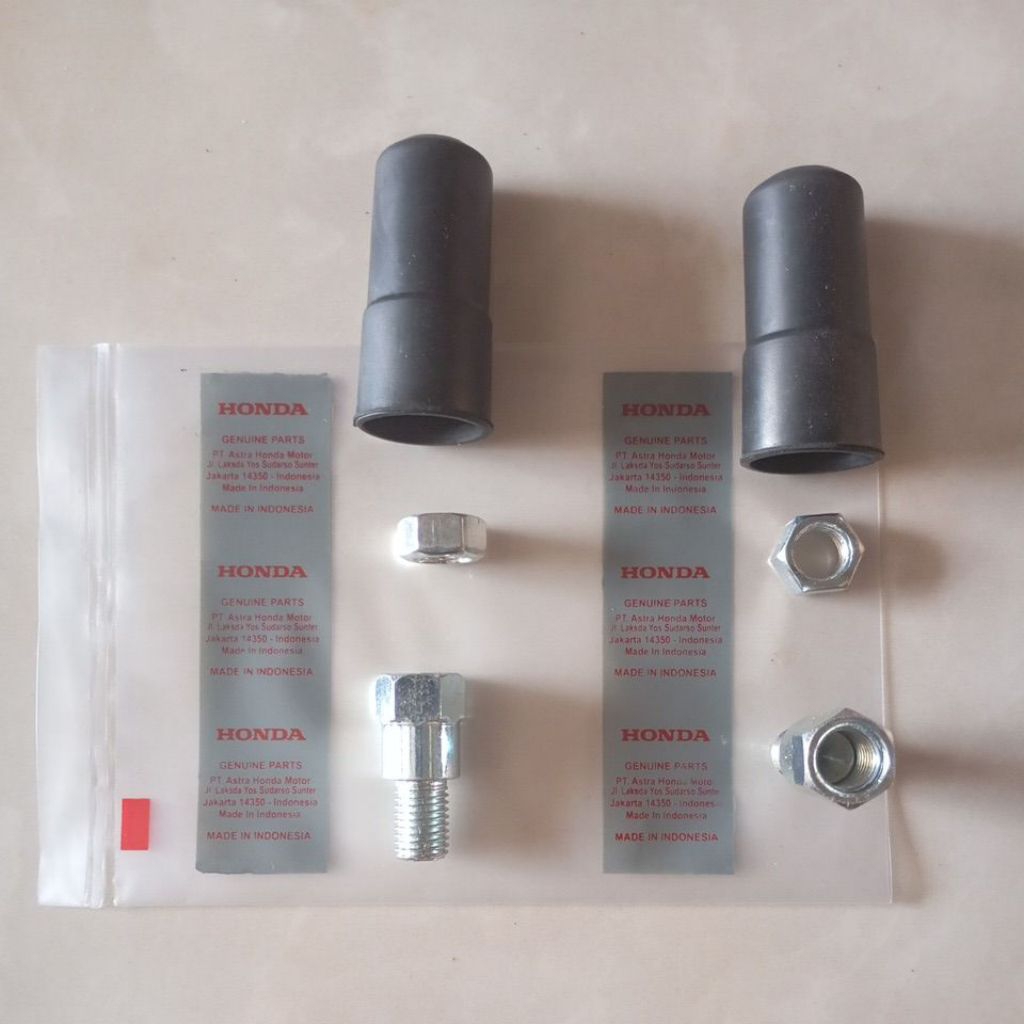 satu paket baut peninggi spion mur dan karet spion scoopy 2025 genio