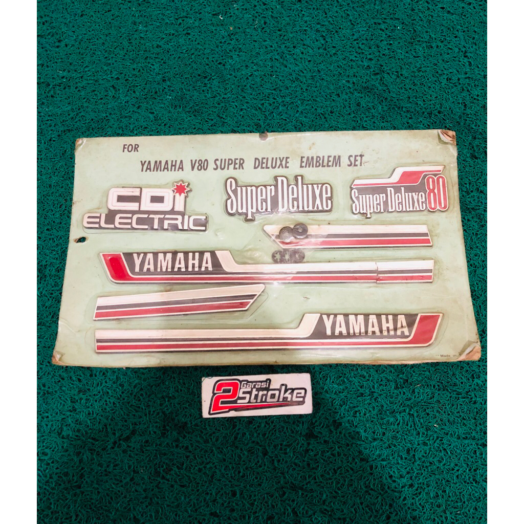 Emblem Logo Stiker Timbul Yamaha Super delux V80cdi V80 CDI