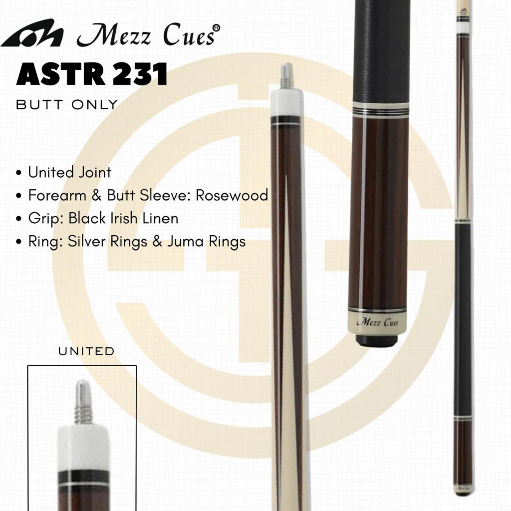 Butt Only Mezz ASTR-231 New - Stick Play Billiard