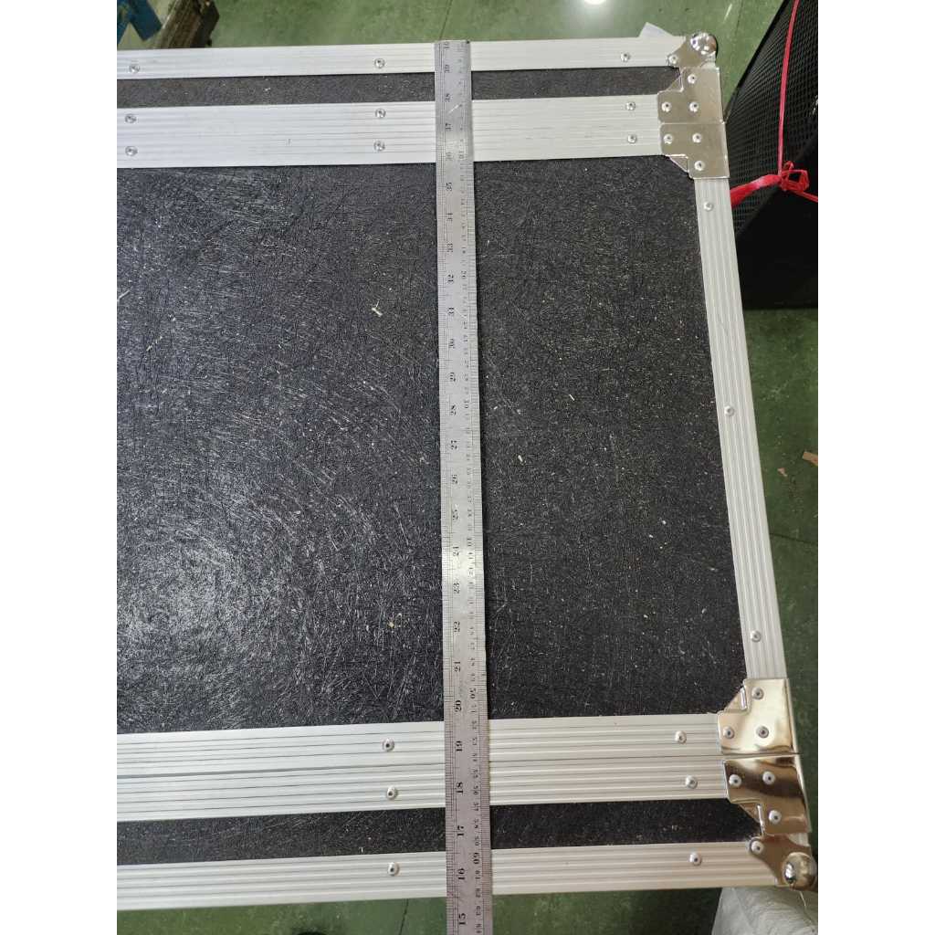 Box Hardcase / Flightcase rack sound 12U lapisan serat Fiberglass HITAM – Kokoh tahan benturan dan ringan
