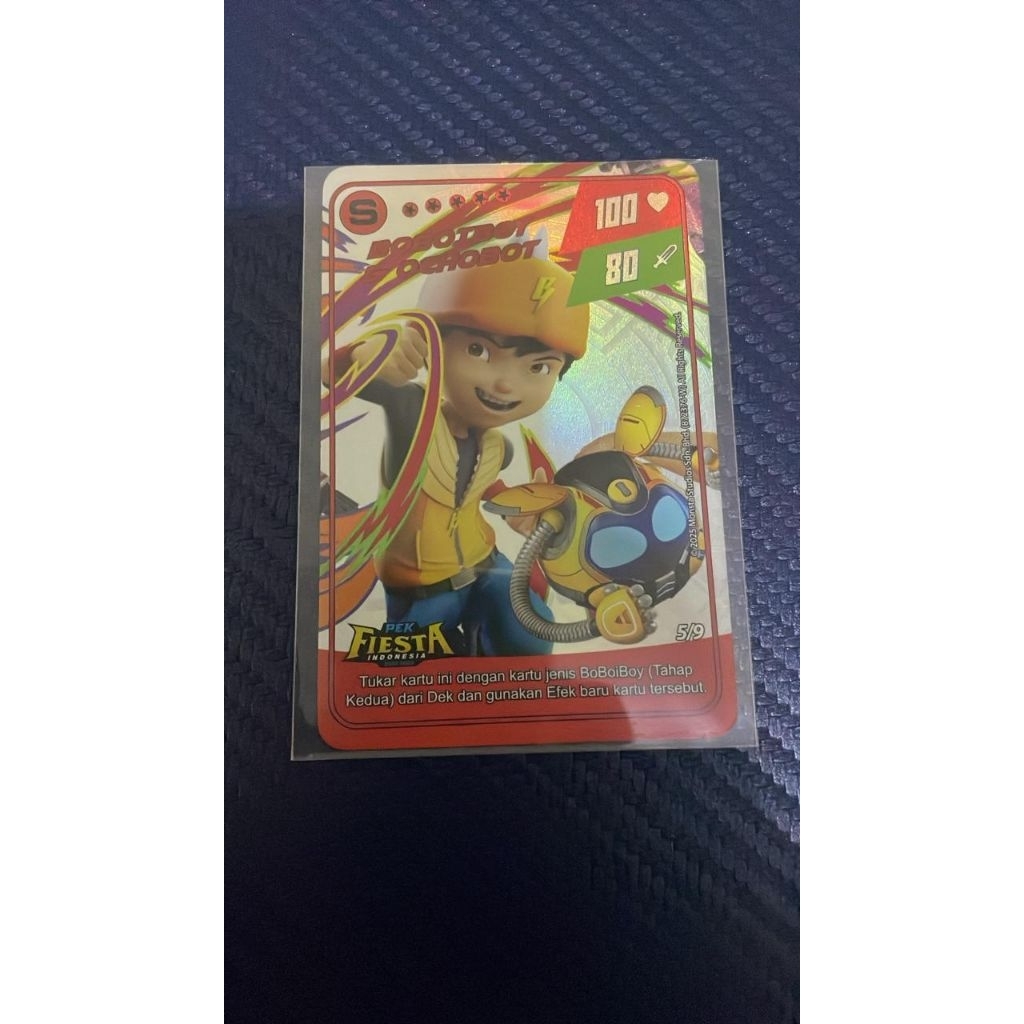Kartu Boboiboy Monsta Galaxy Card Pek Fiesta Indonesia  Boboiboy & Ochobot