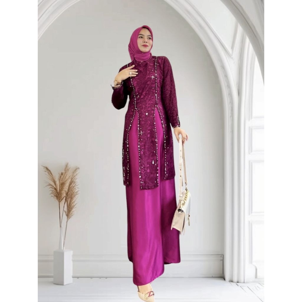 ABILENE  - Dress gamis by adnbusana | Gamis pesta mewah | Baju kondangan wanita kekinian | Dress gam