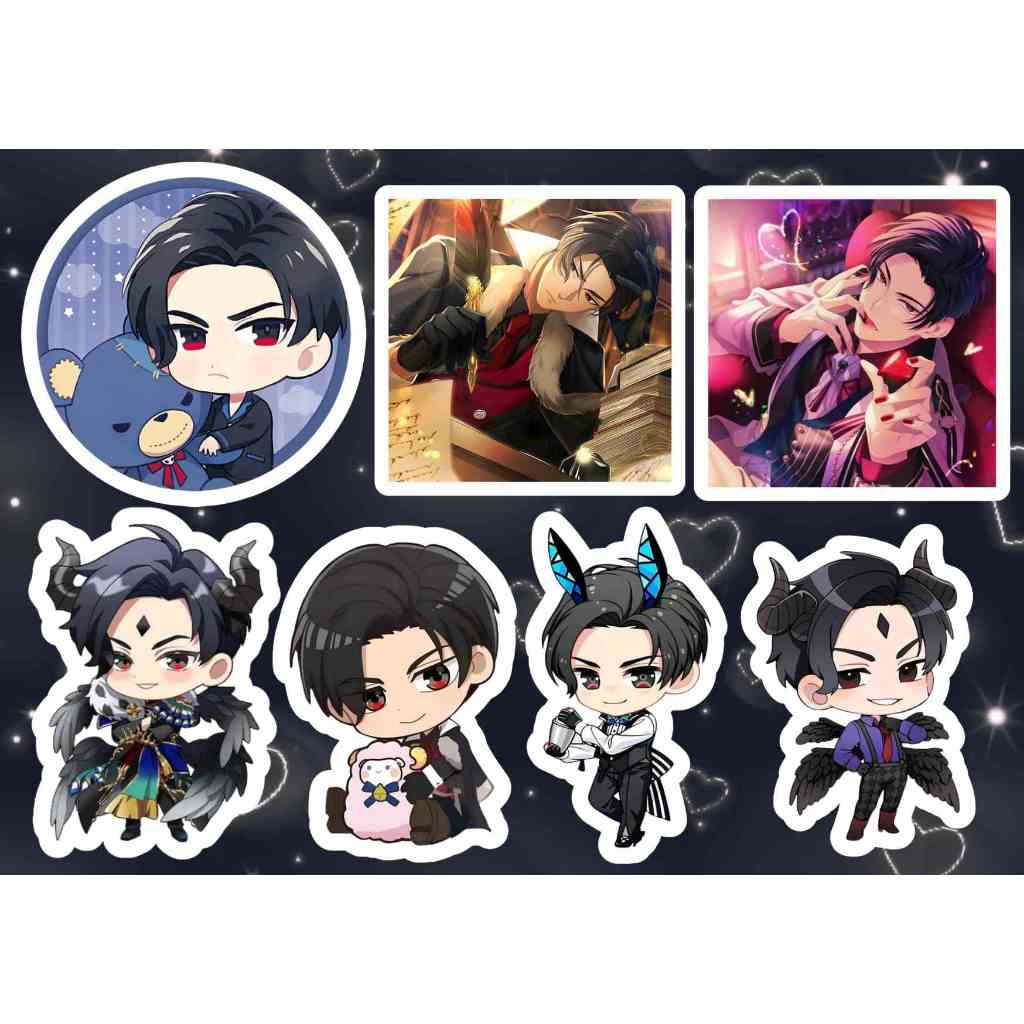 Sticker Obey Me | Lucifer Satan Belzebub Mammon Leviathan Belphegor