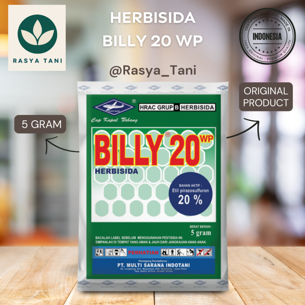 Herbisida BILLY 20 WP 5 gram