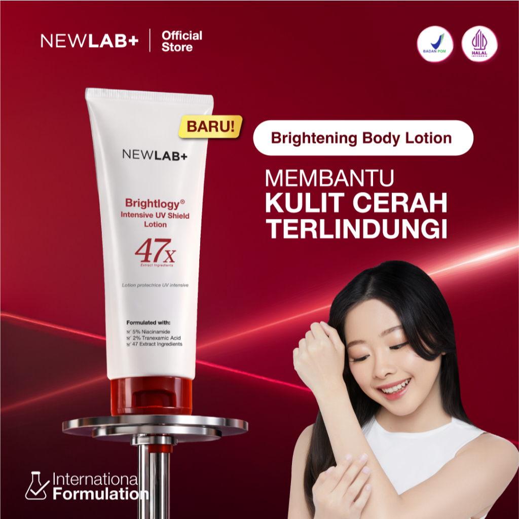 NEWLAB Brightlogy Intensive UV Shield Lotion | Body Care untuk Mencerahkan | Body Serum, Handbody & 