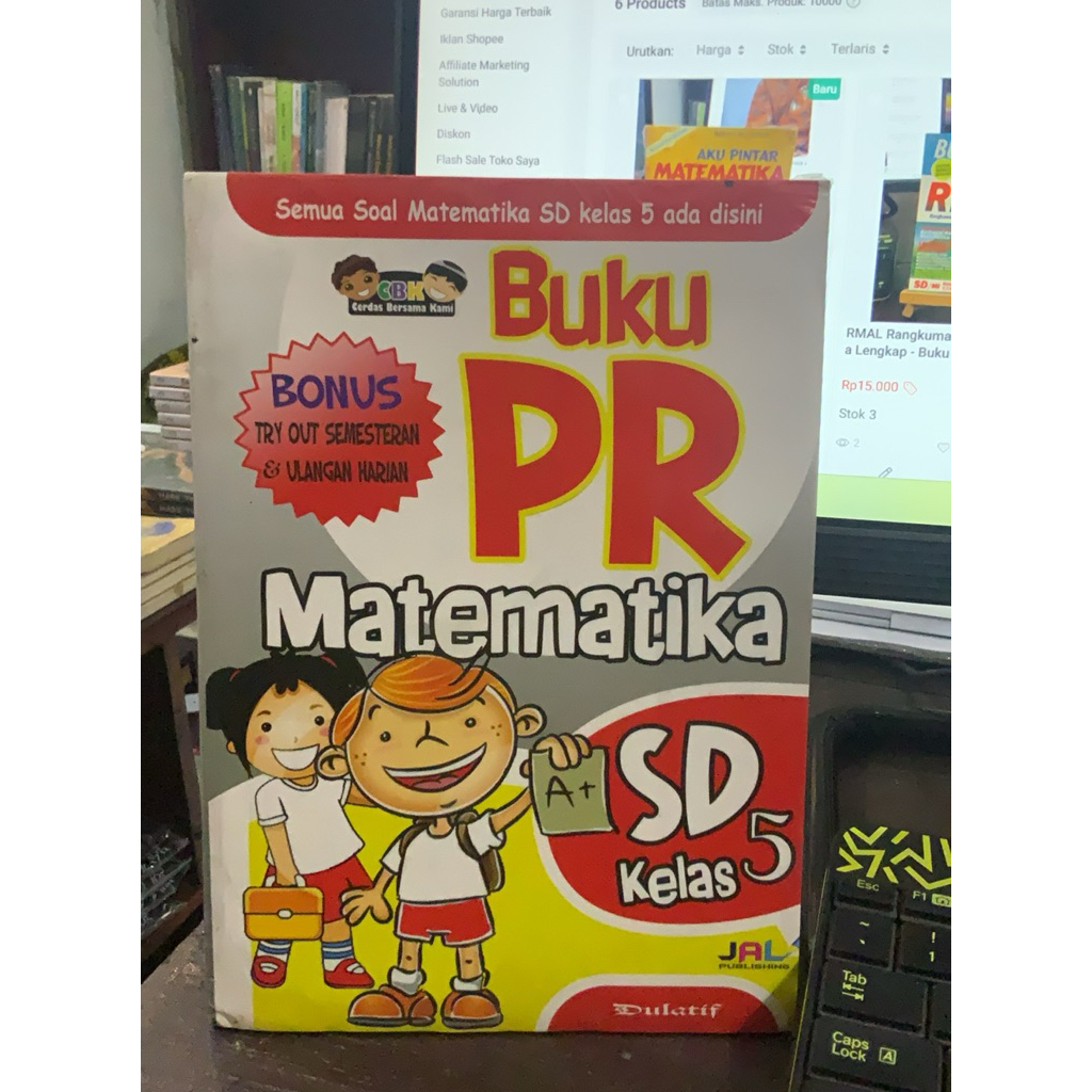 Buku PR matematika SD Kelas 5 - Buku Pelajaran Obral Original