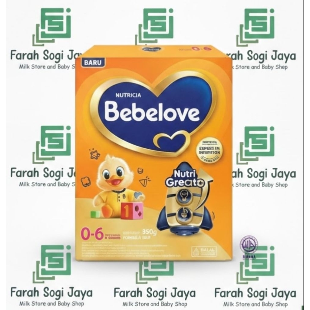 Bebelove Nutri Great tahap 1 (0-6 Bulan) 350gram | Susu Bebelove 0-6 Bulan Susu Bayi