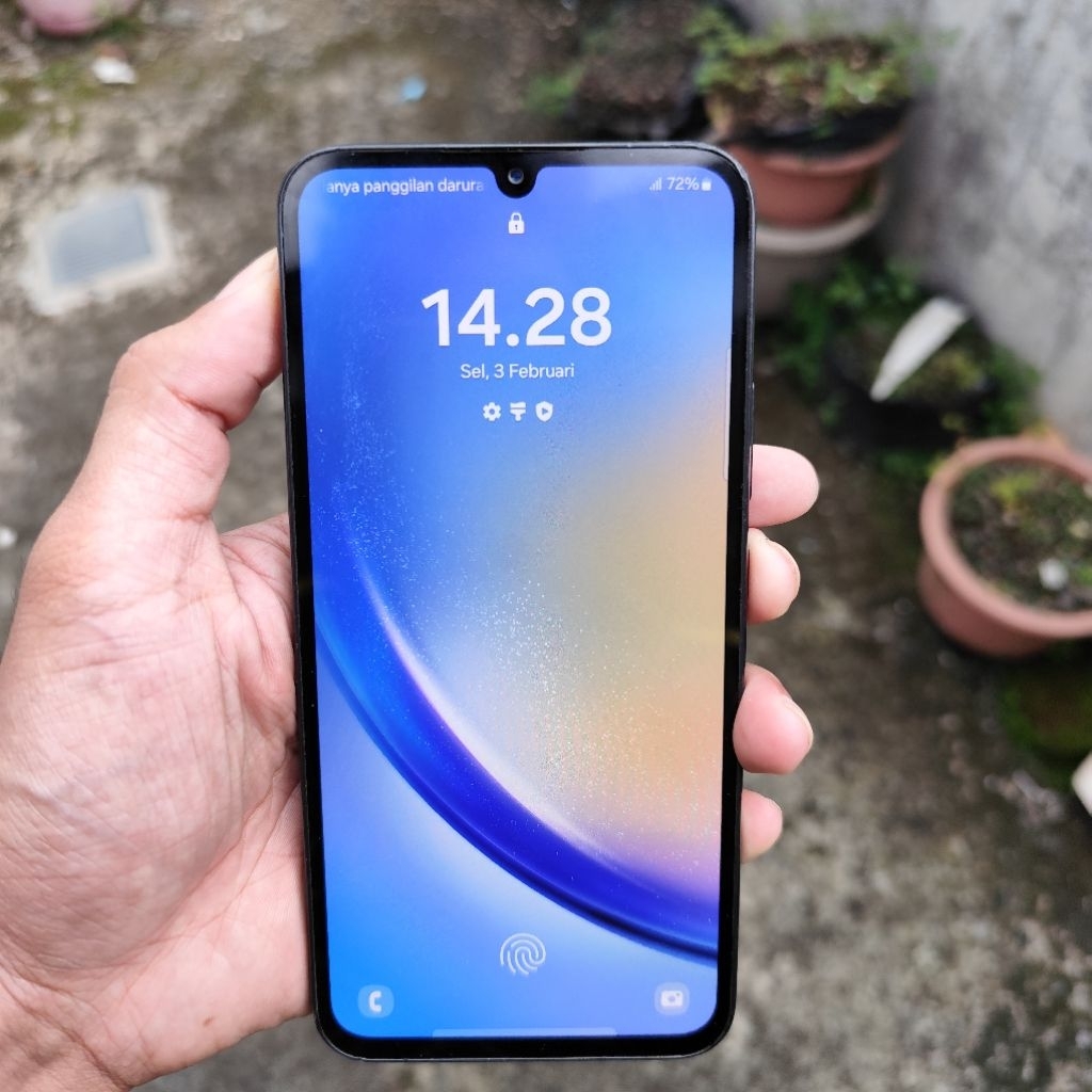 samsung A34 5G 8/128 Batangan bekas second minus kamera 0.5 dan body