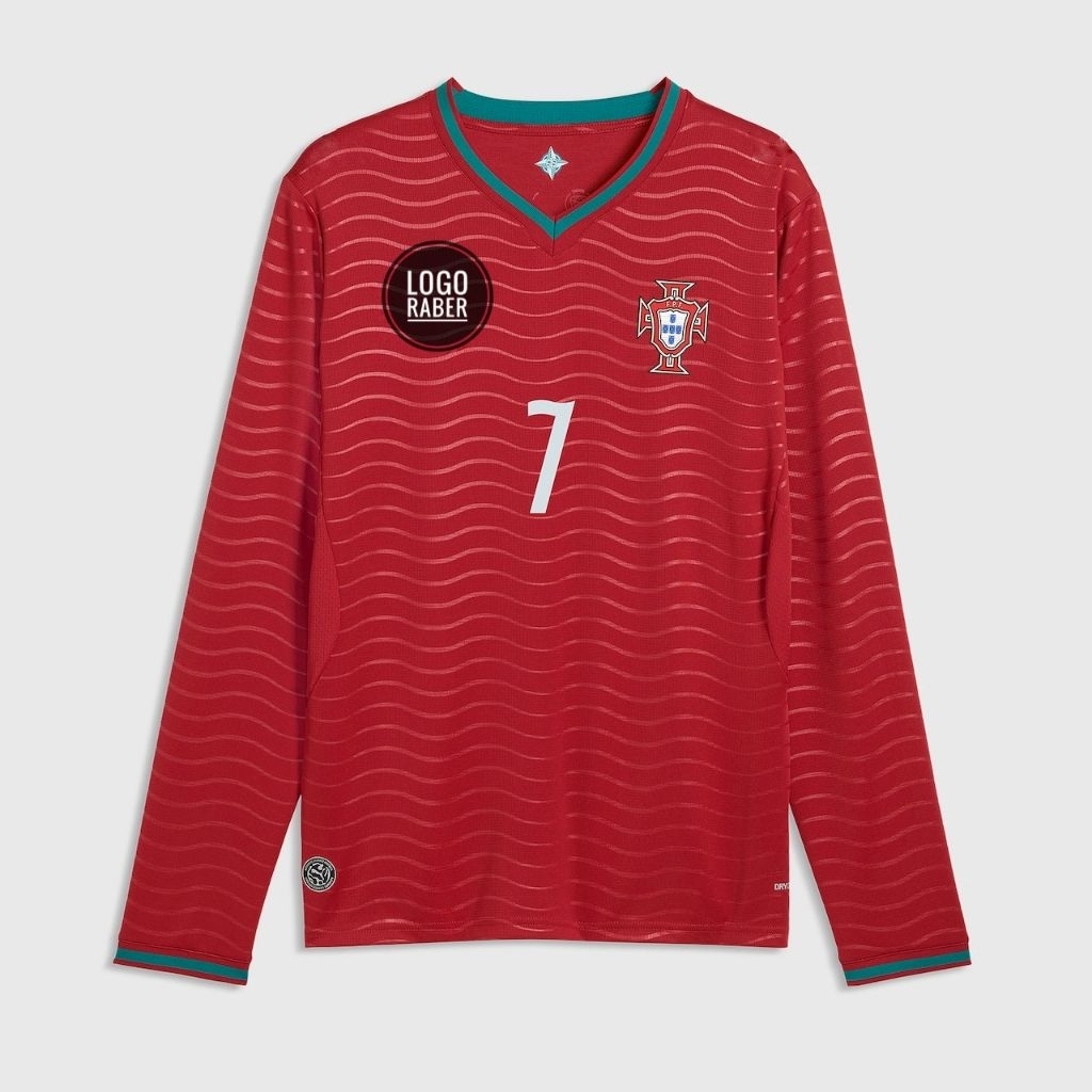 JERSEY LENGAN PANJANG // JERSEY PORTU // JERSEY Plus Nameset RONALDO No.7 // Nameset Semi Original /