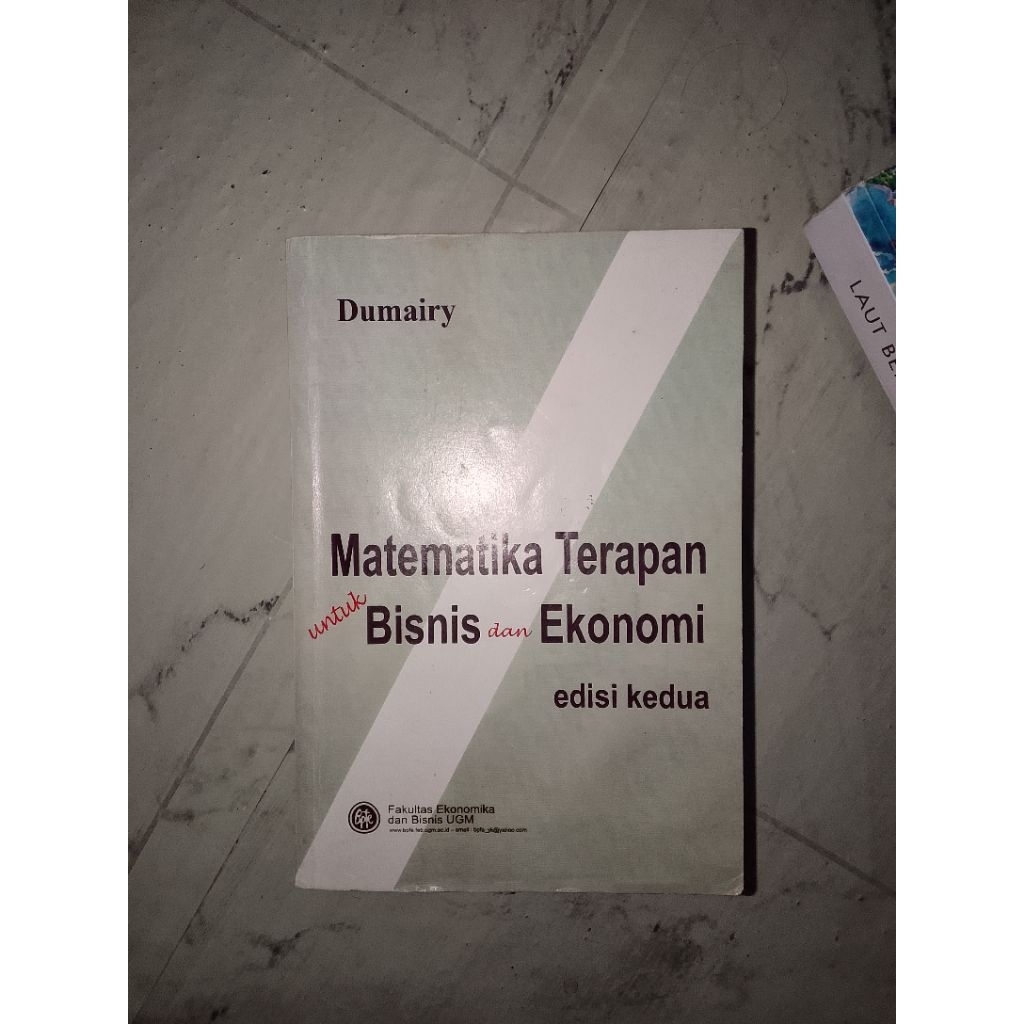 preloved - buku ori Dumairy Matematika Terapan untuk Bisnis dan Ekonomi [fakultas ekonomika & bisnis