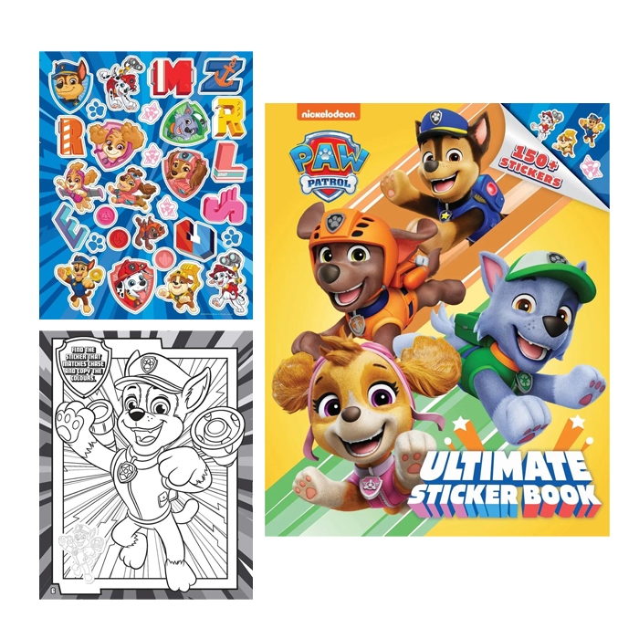 PAW Patrol Ultimate Sticker and Coloring Book to the Rescue 0167 - Stiker dan Buku Mewarnai