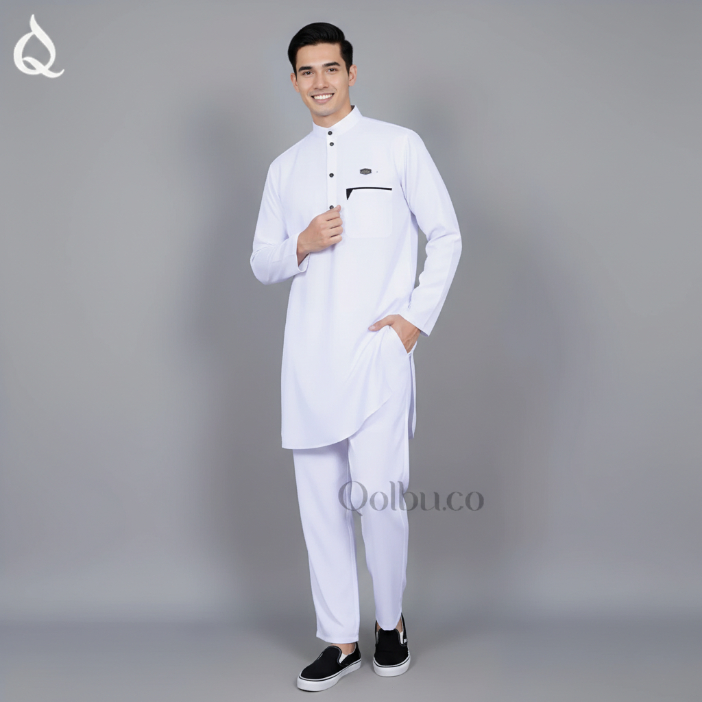 setelan kurta pria dewasa baju set celana - koko dewasa - baju gamis kurta jubah pria dewasa - free 