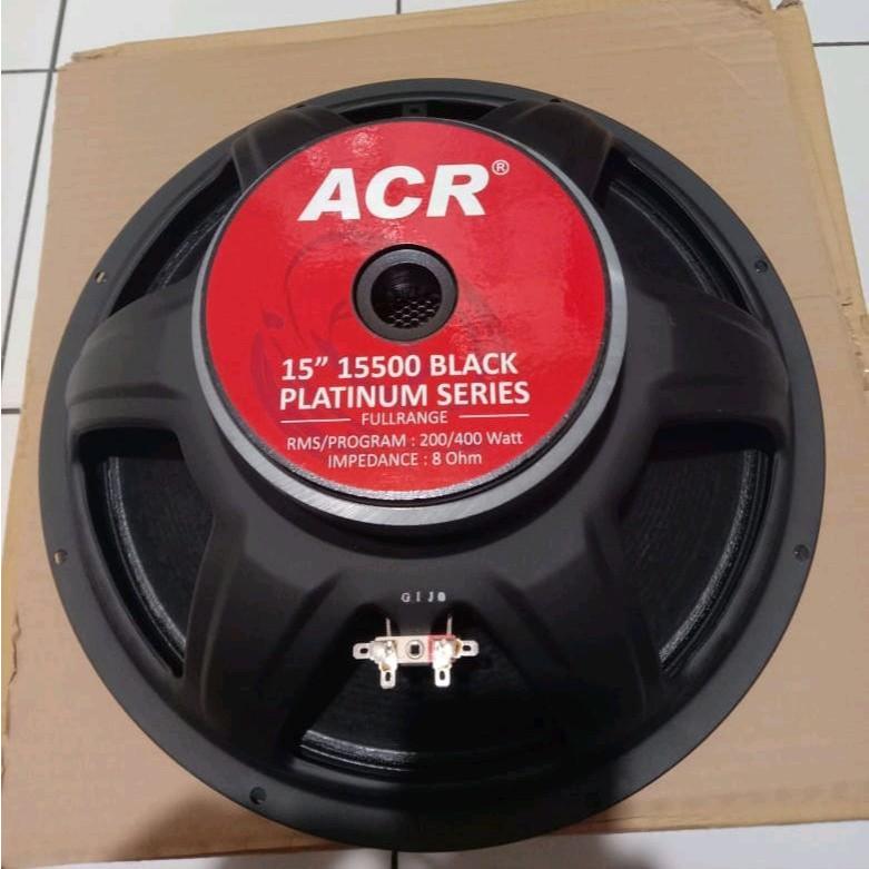 Speaker Komponen ACR 15500 Platinum Black 15in 15inch 15 inchi Original 400 Watt Fullrange Low Mid 1