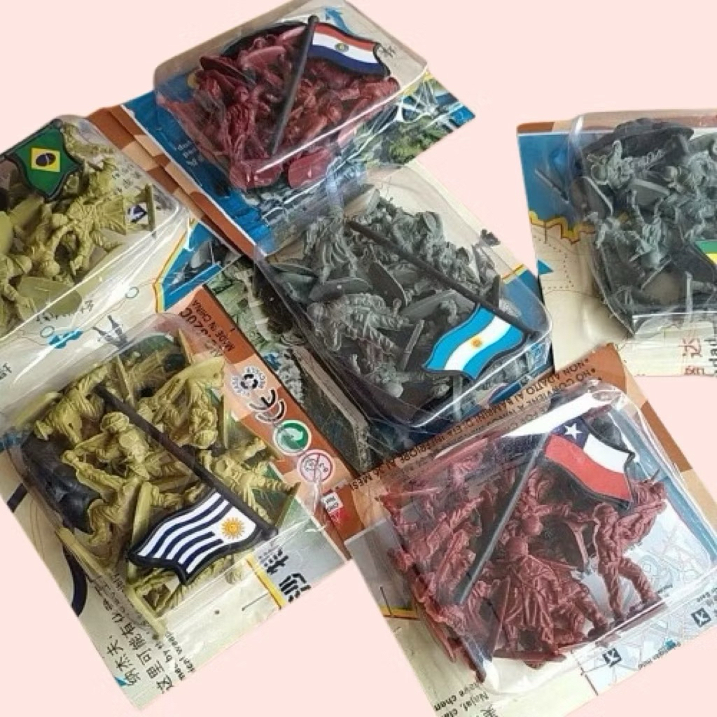 1 Kotak Mainan Tentara Plastik Mainan Figur Tentaraan