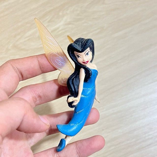 Disney Fairies Figure Set Original Tinkerbell, Rosetta, Vidia, Silvermist - Preloved