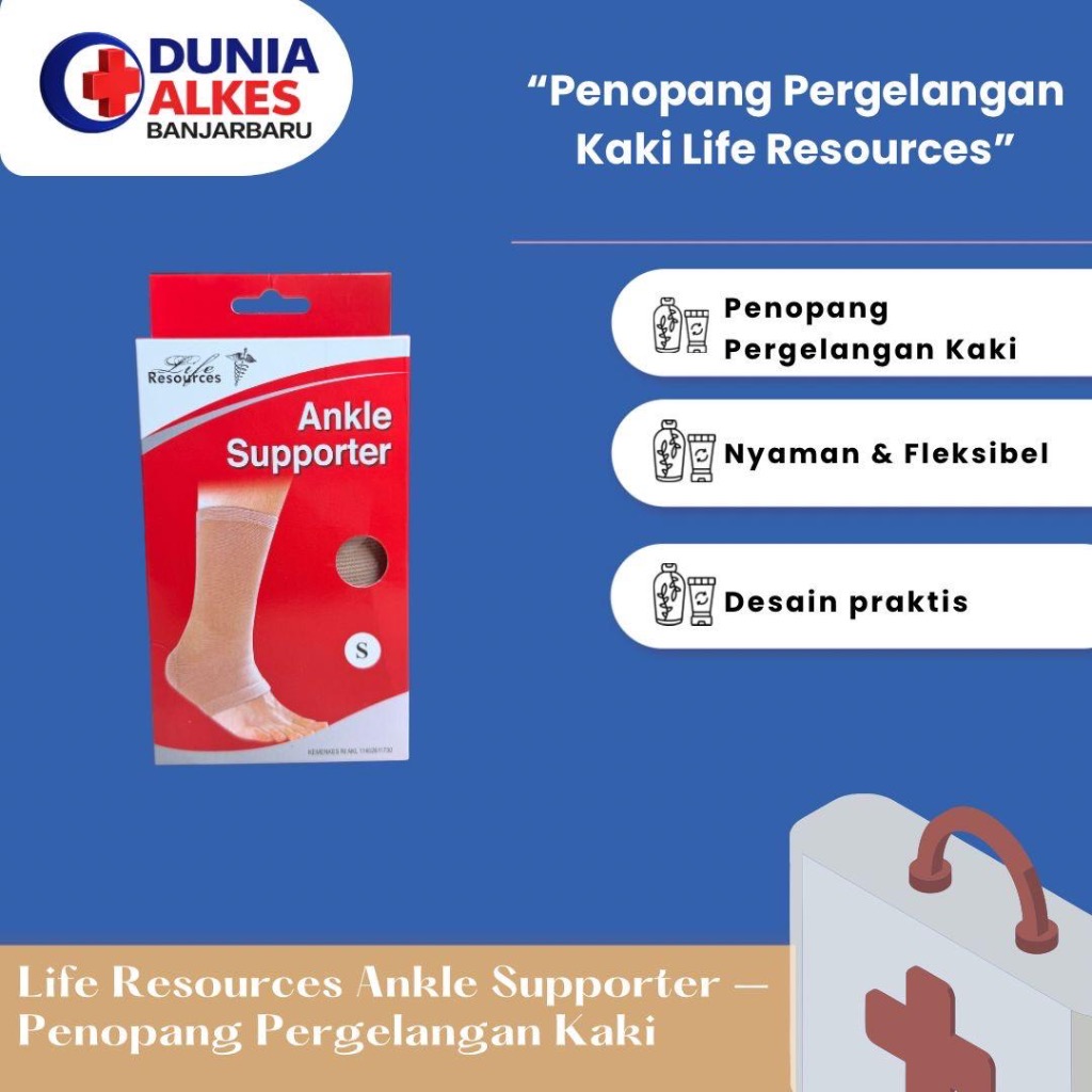 LIFE RESOURCES - Ankle Support | Dekker Pergelangan Tumit Kaki
