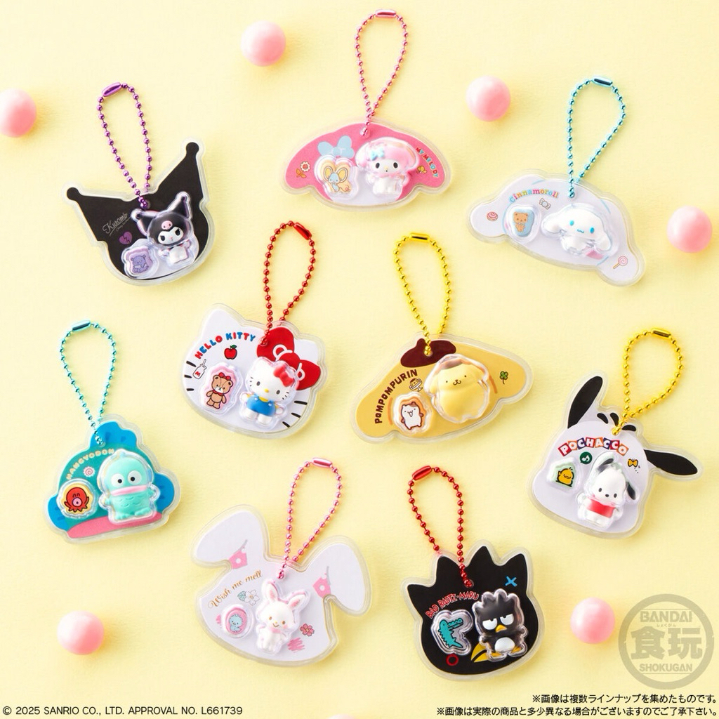 [READY STOCK] official sanrio candy package charm • my melody hello kitty kuromi cinnamoroll badtzma