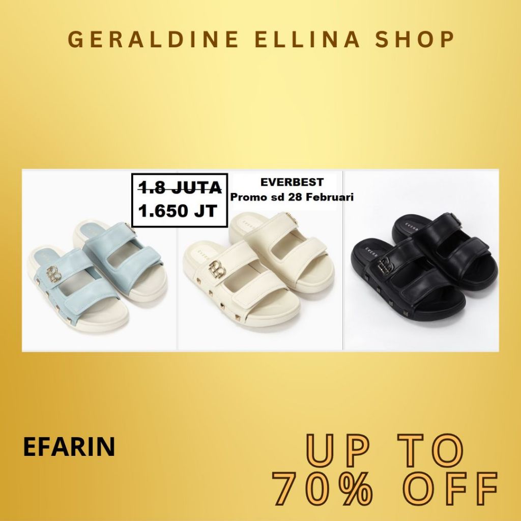 Sandal wedges Everbest SALE original store seri EFARIN